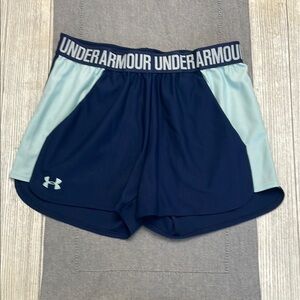 Under Armour Blue Athletic Shorts Lightweight Performance
